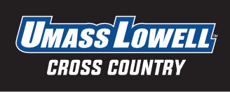 UMass Lowell Cross Country wordmark, color on black variant, cell 162