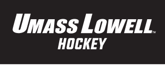 UMass Lowell Hockey wordmark, white on black variant, cell 192