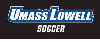 UMass Lowell Soccer wordmark, color on black variant, cell 210