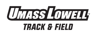 UMass Lowell Track & Field wordmark, black variant, cell 235