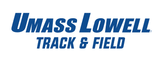 UMass Lowell Track & Field wordmark, blue variant, cell 237