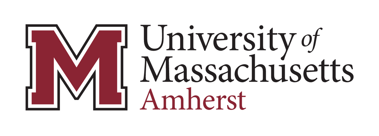 University of Massachusetts Amherst lockup, color variant, cell 1