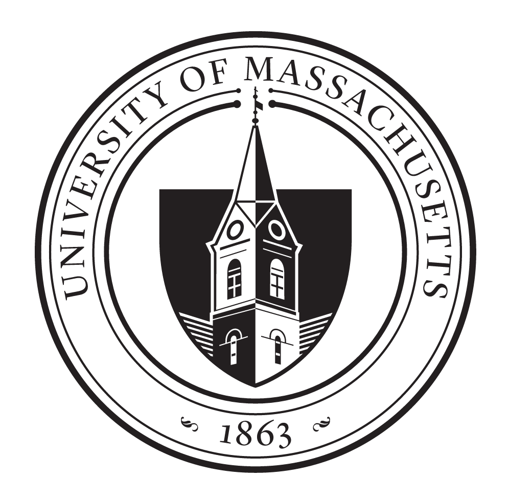 University of Massachusetts Amherst Seal, black and white variant, cell 3