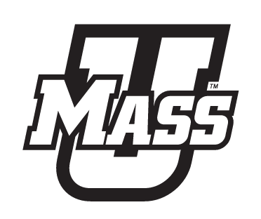 UMass logo, black and white variant, cell 7
