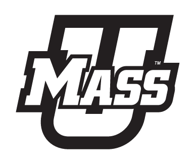 UMass logo, black and white variant, cell 13
