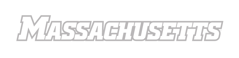 MASSACHUSETTS wordmark, white with grey outline variant, cell 5