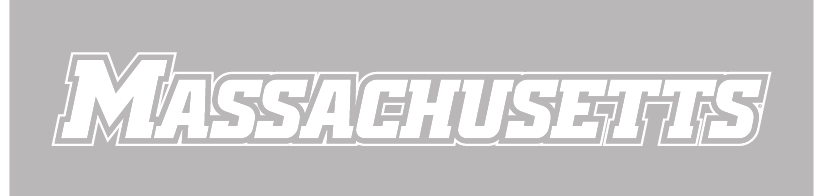 MASSACHUSETTS wordmark, white with grey outline variant, cell 6