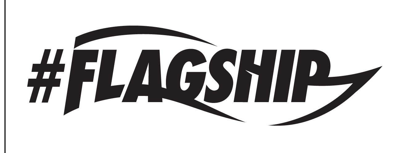 #FLAGSHIP wordmark, black variant, cell 3