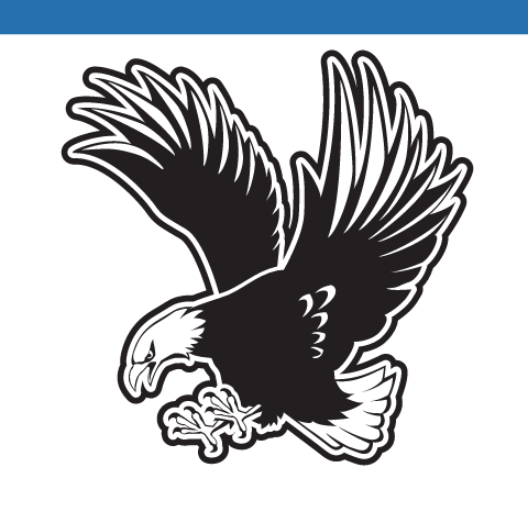 Fighting Eagle logo, black variant, cell 34
