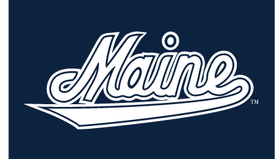 Maine Script, white with light blue outline variant, cell 19