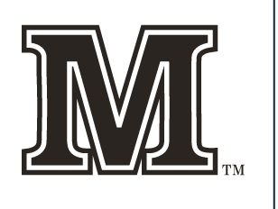 'M' Wordmark, black with white outline variant, cell 26