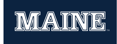 MAINE Wordmark, white with light blue outline variant, cell 30