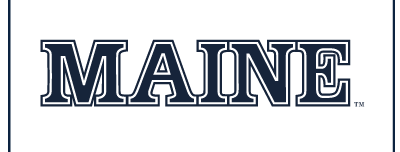 MAINE Wordmark, navy with white outline variant, cell 33