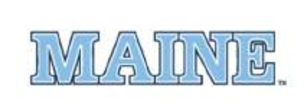 MAINE wordmark, light blue straight variant