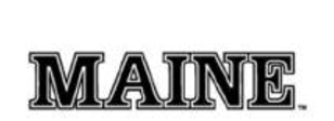 MAINE wordmark, black straight variant