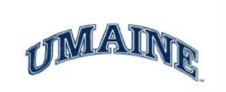 UMAINE wordmark, dark blue arched variant