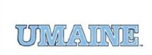UMAINE wordmark, light blue straight variant