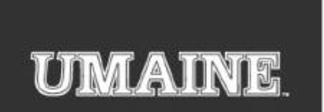UMAINE wordmark, white straight variant
