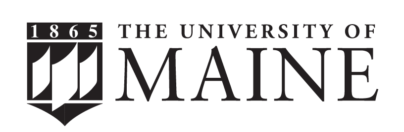 The University of Maine logo, 1 color: black variant