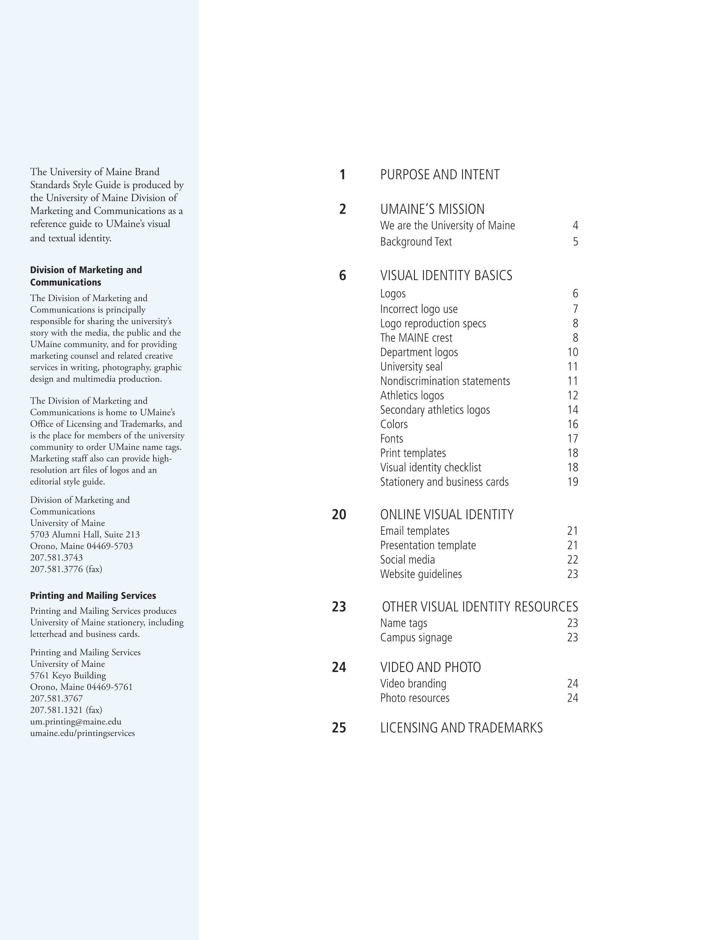 Full Page Guideline Sheet, Standard variant