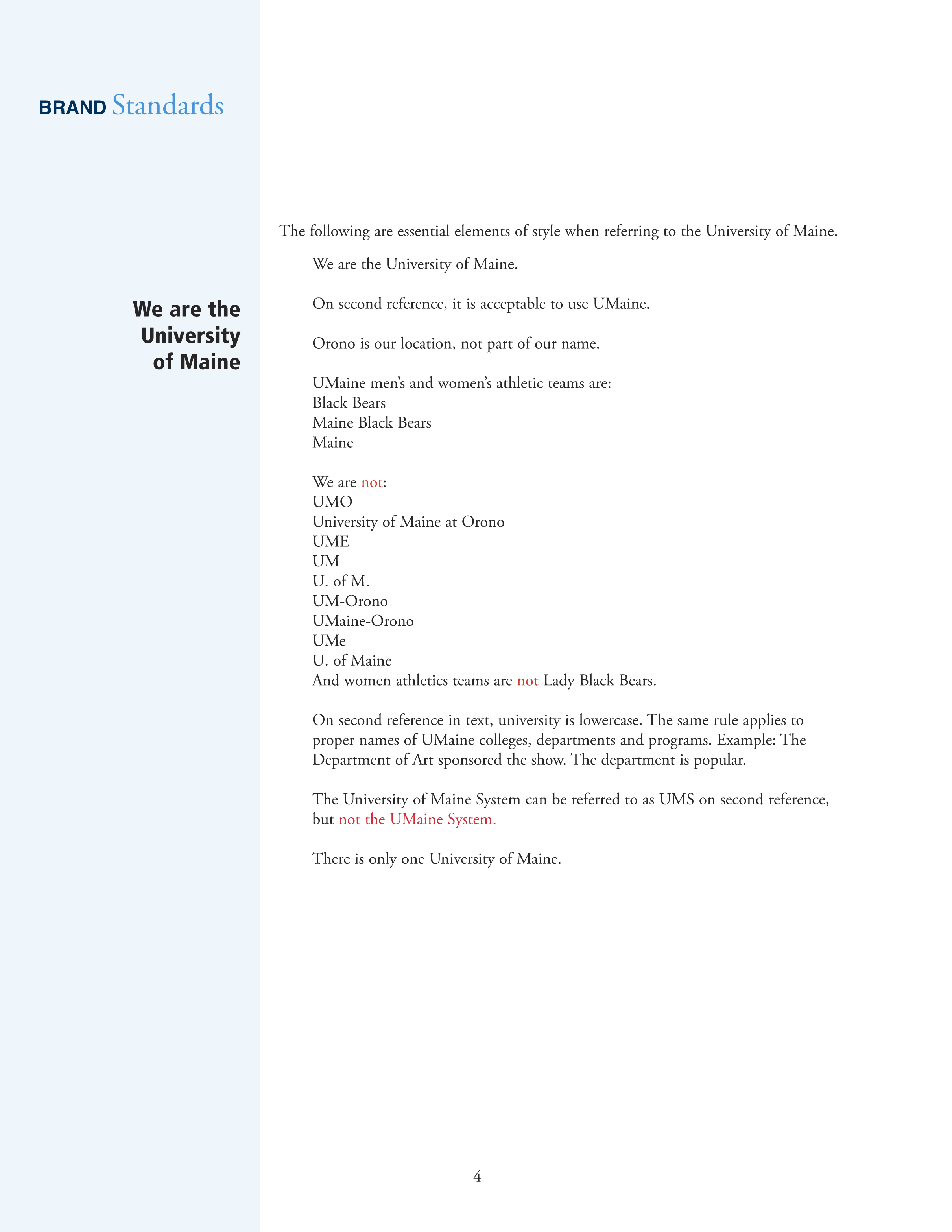 Full Page Guideline Sheet, Standard variant