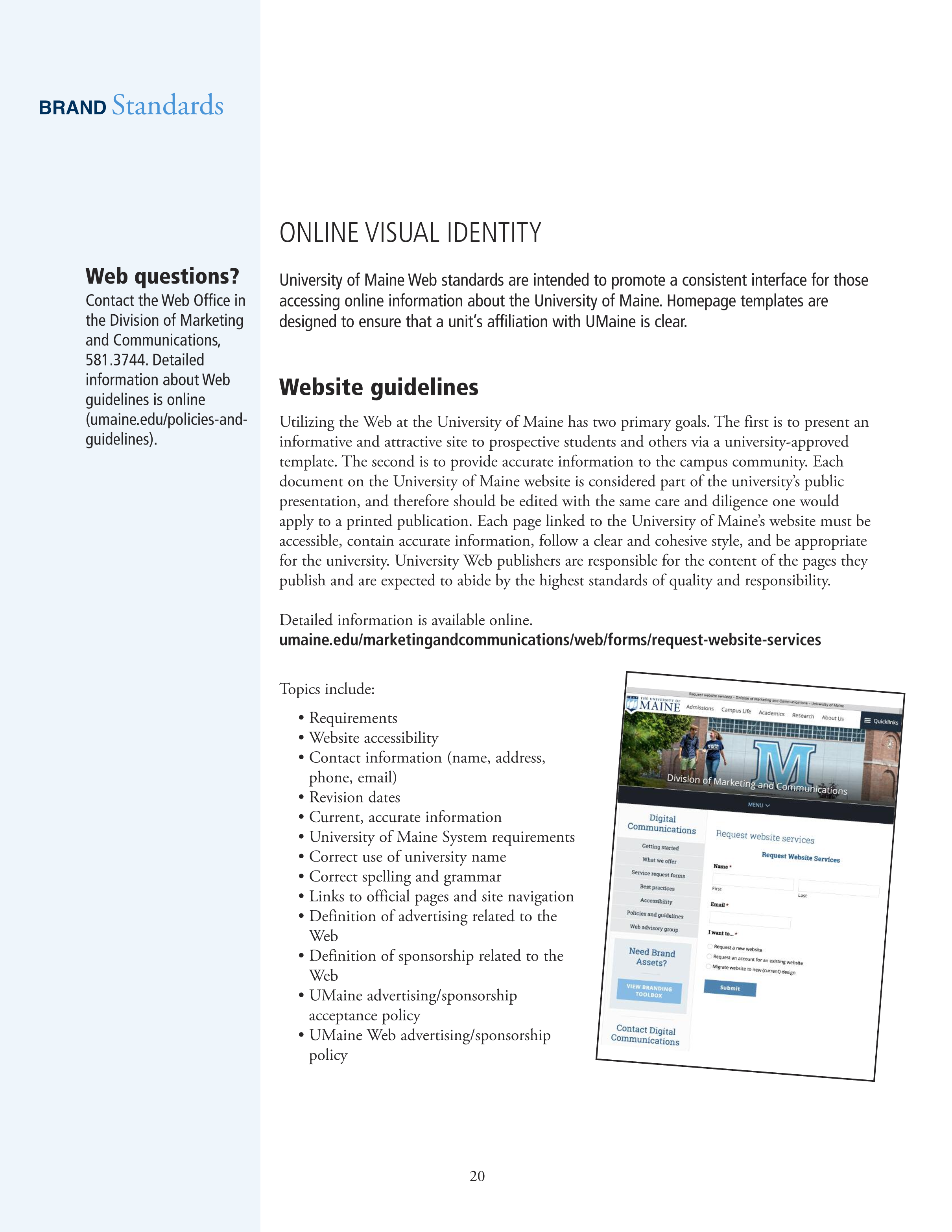 Full Page Guideline Sheet, Standard variant