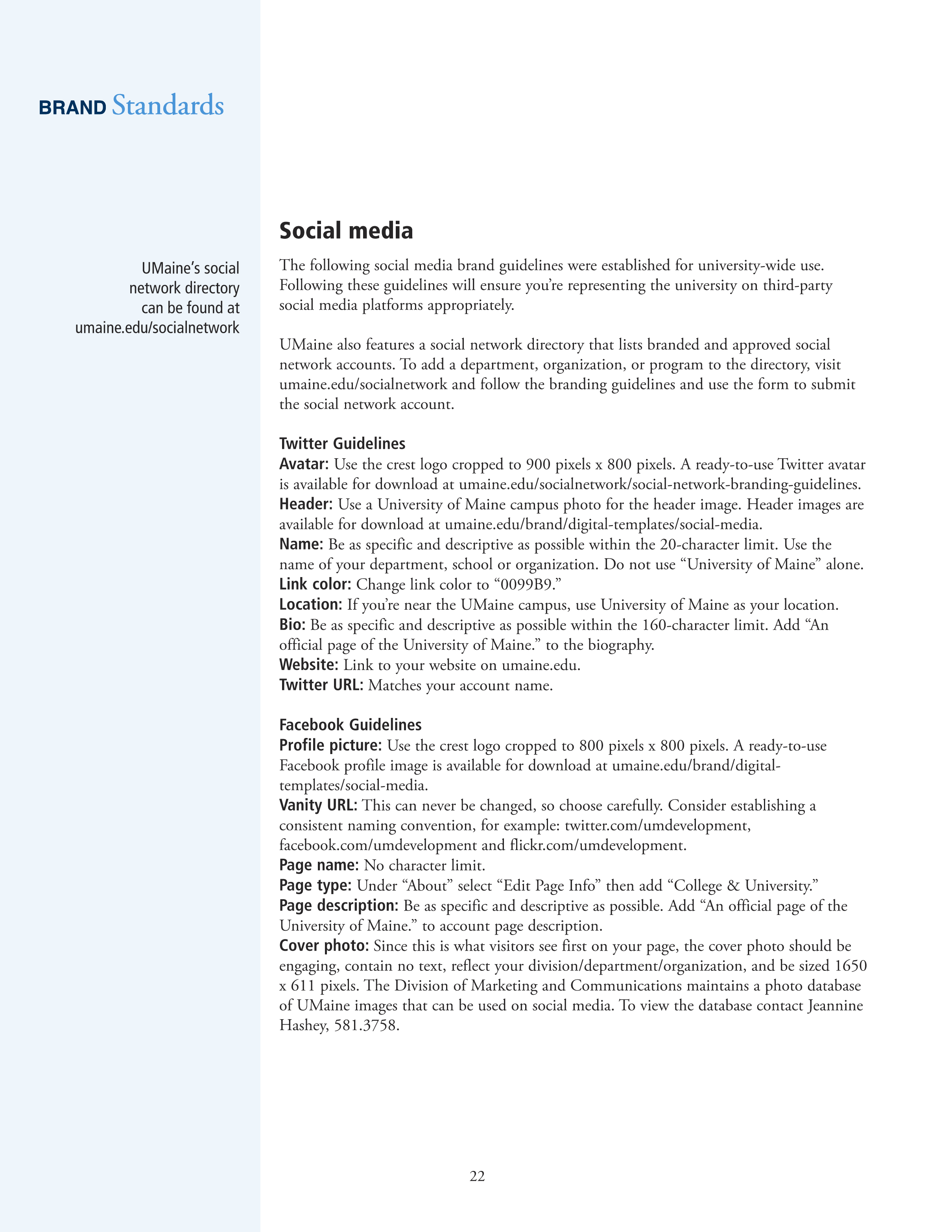 Full Page Guideline Sheet, Standard variant