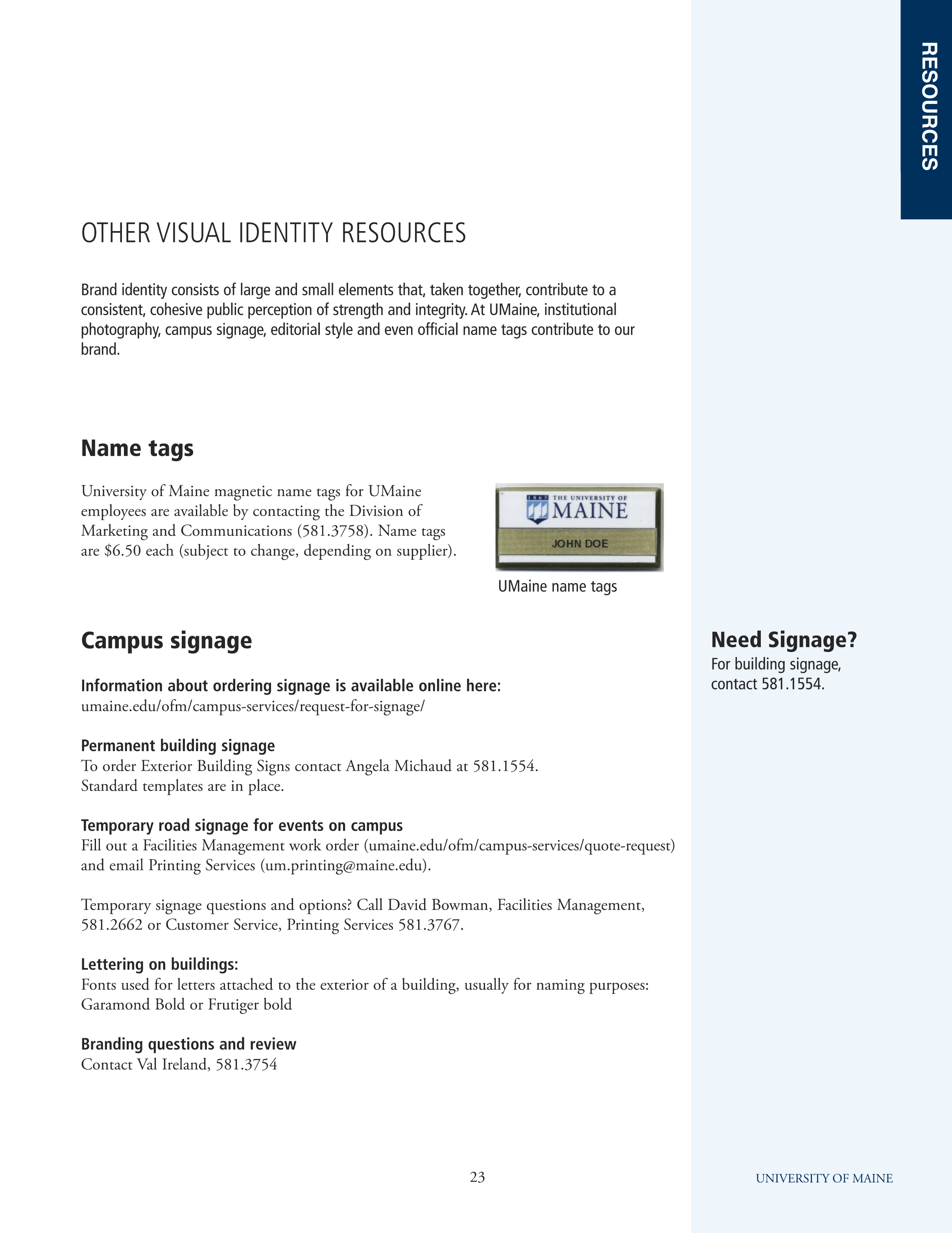 Full Page Guideline Sheet, Standard variant