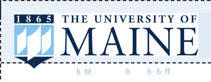 UMaine crest logo, full color variant