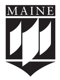 MAINE crest logo, Black variant