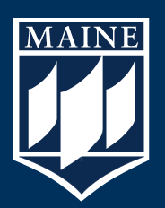 MAINE crest logo, 1-color outlined variant