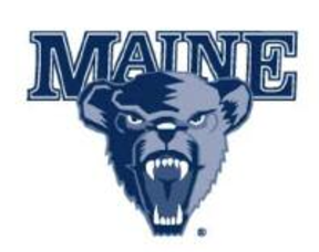 Maine Bear logo, dark blue screen variant
