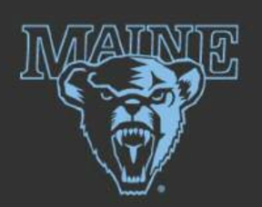 Maine Bear logo, light blue variant