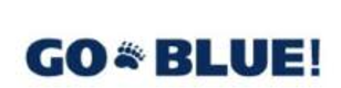 GO BLUE!, dark blue variant