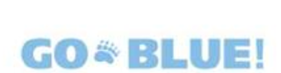 GO BLUE!, light blue variant