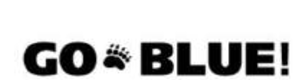 GO BLUE!, black variant