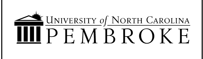 University of North Carolina Pembroke wordmark, black variant, cell 22