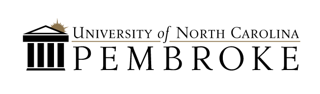University of North Carolina Pembroke wordmark, black variant, cell 25