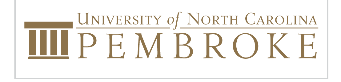 University of North Carolina Pembroke wordmark, gold variant