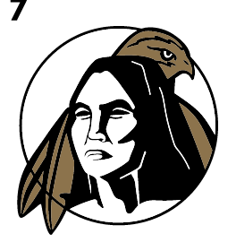 Braves Head logo, two color variant, cell 37