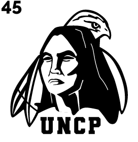 Braves Head logo, one color with UNCP variant, cell 45
