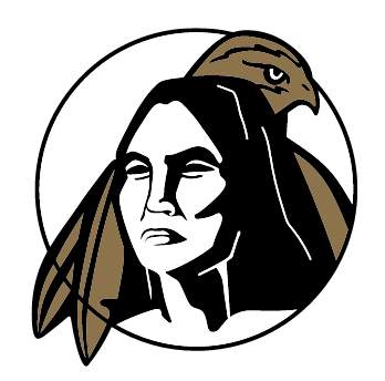 Braves Head logo, black and white variant