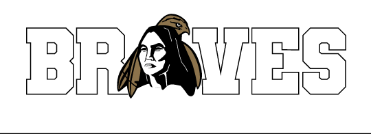 BRAVES wordmark, white with black outline variant, cell 57