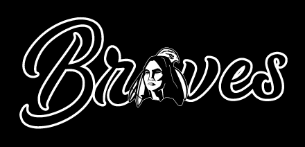Braves script wordmark, white outline variant, cell 64