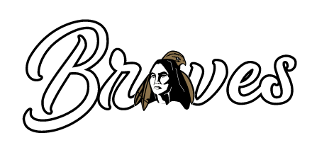 Braves script wordmark, white with black outline variant, cell 68