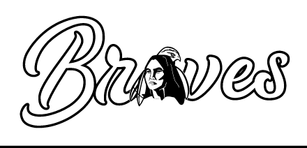Braves script wordmark, white with black outline variant, cell 69
