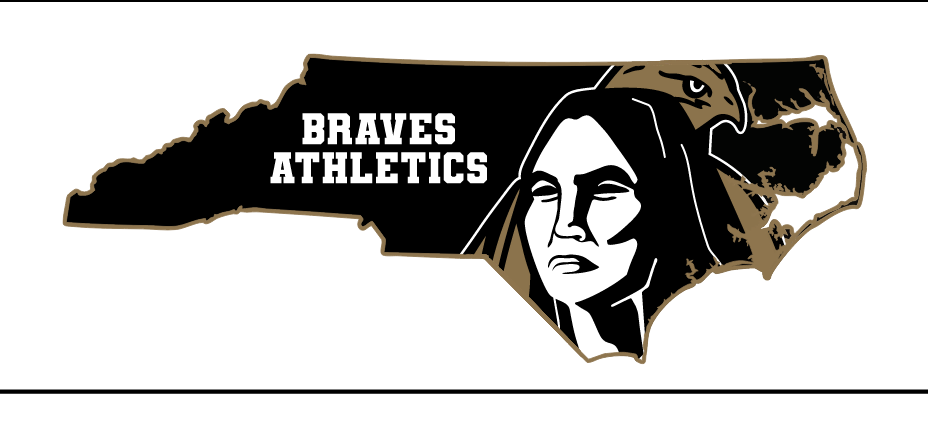 Athletics State of NC logo, black and gold variant, cell 71