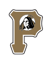 Baseball P, gold P with mascot head variant, cell 112