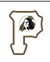 Baseball P, gold outline P with mascot head variant, cell 117