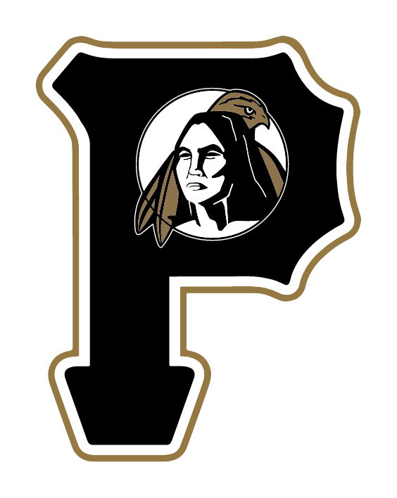 Baseball P, black P with mascot head variant